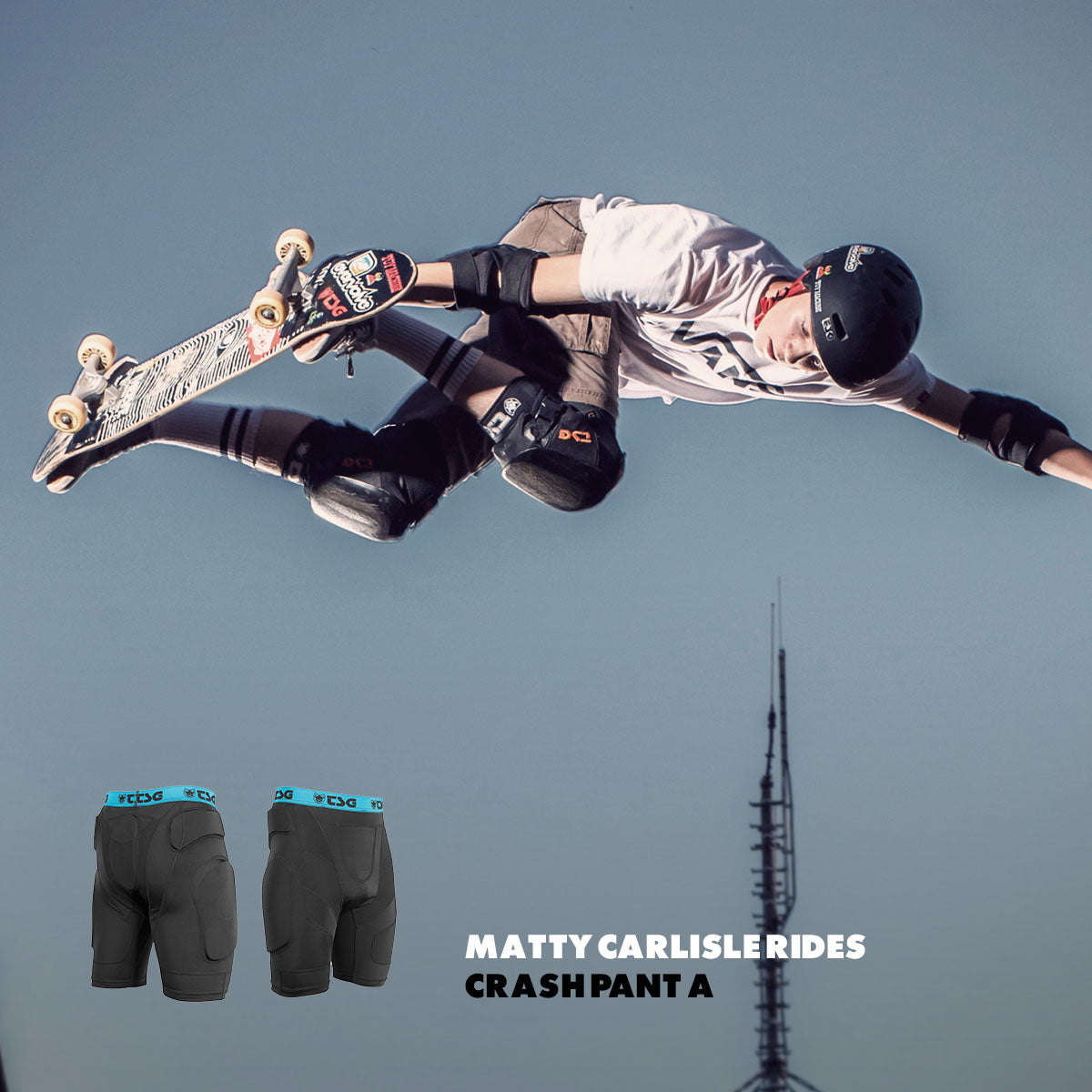 TSG Protective Shorts Crash Pant A | Black