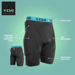 TSG Protective Shorts Crash Pant A | Black