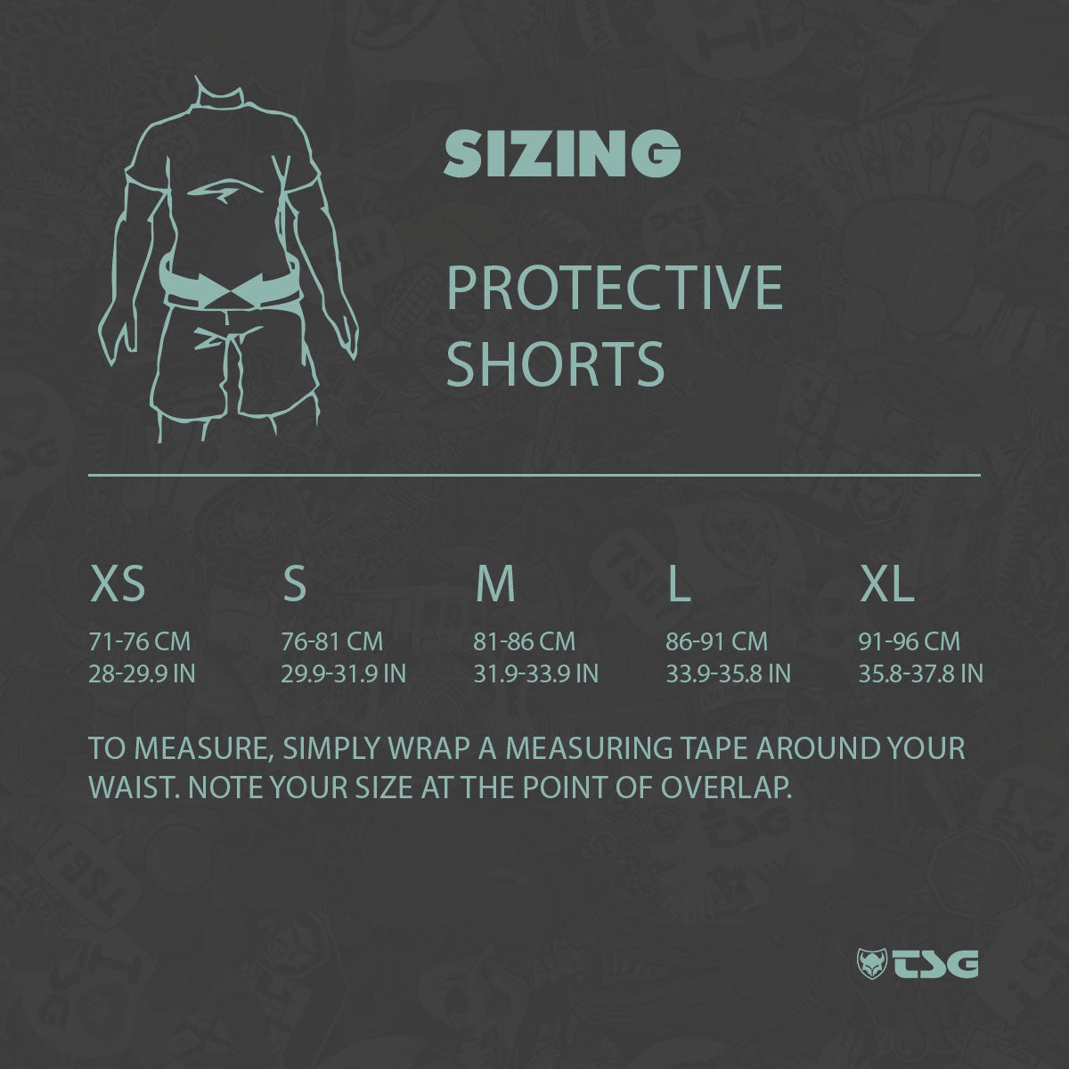 TSG Protective Shorts Crash Pant All Terrain | Black