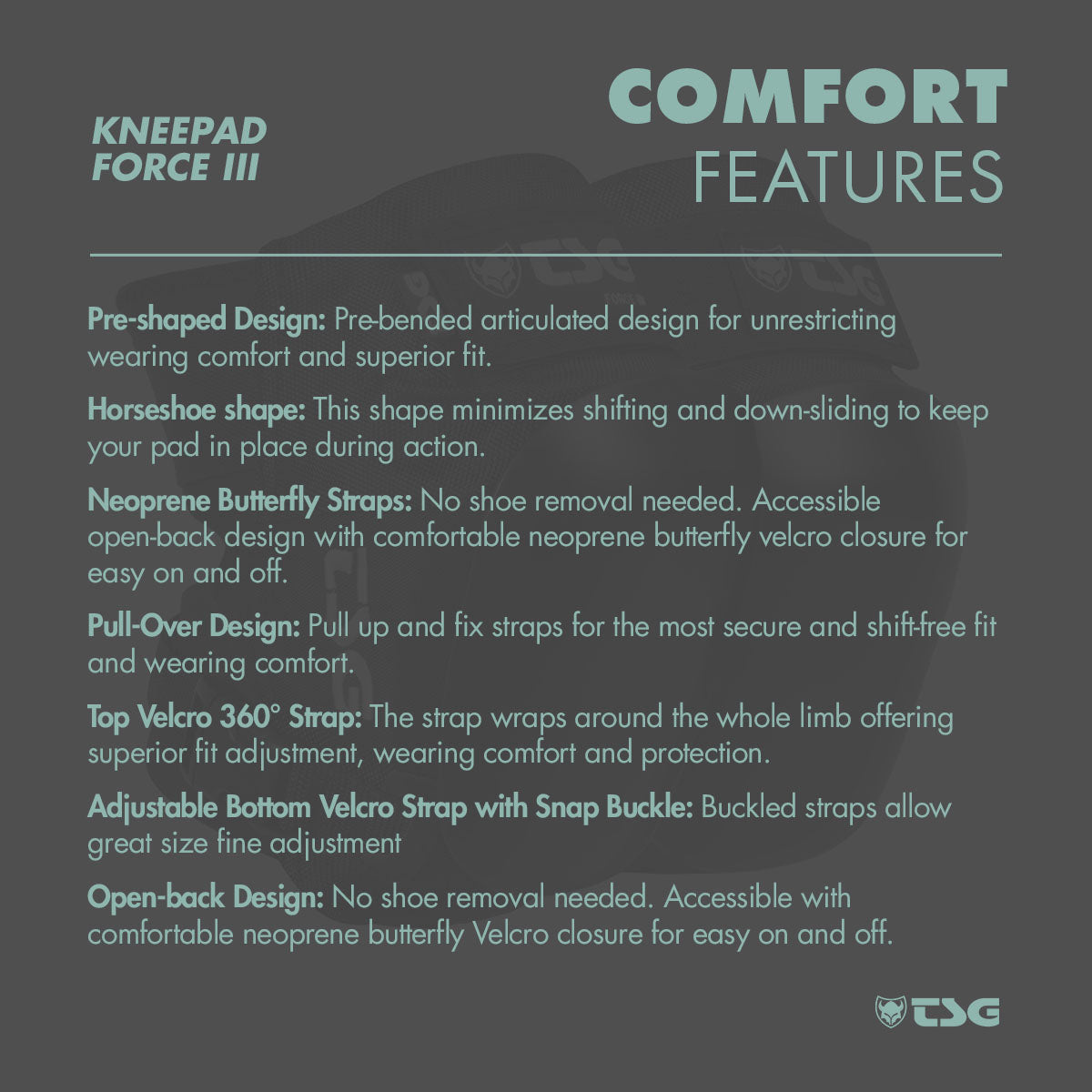 TSG Kneepad Force III (Skate Knee Pads)
