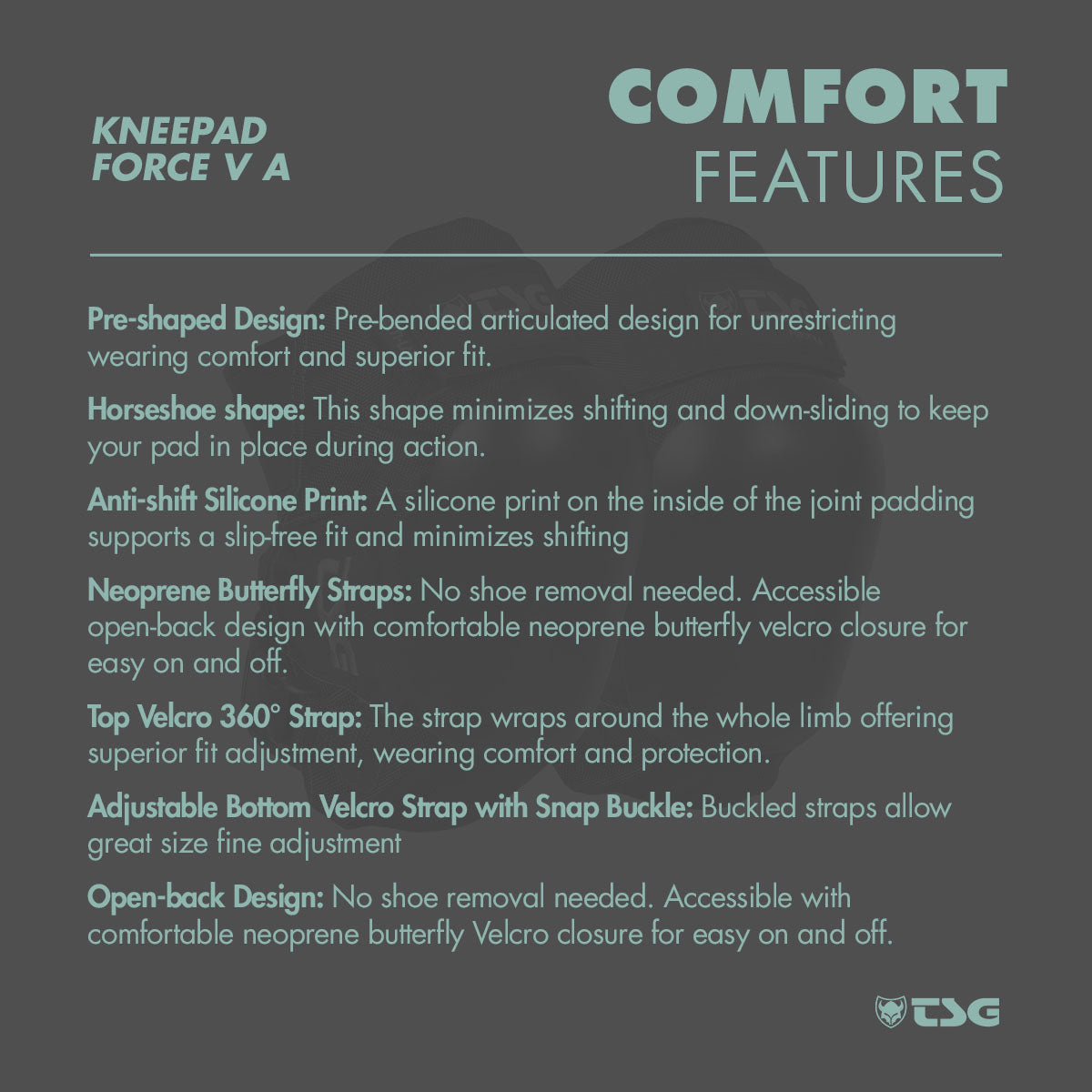TSG Kneepad Force V A (Skate Knee Pads)