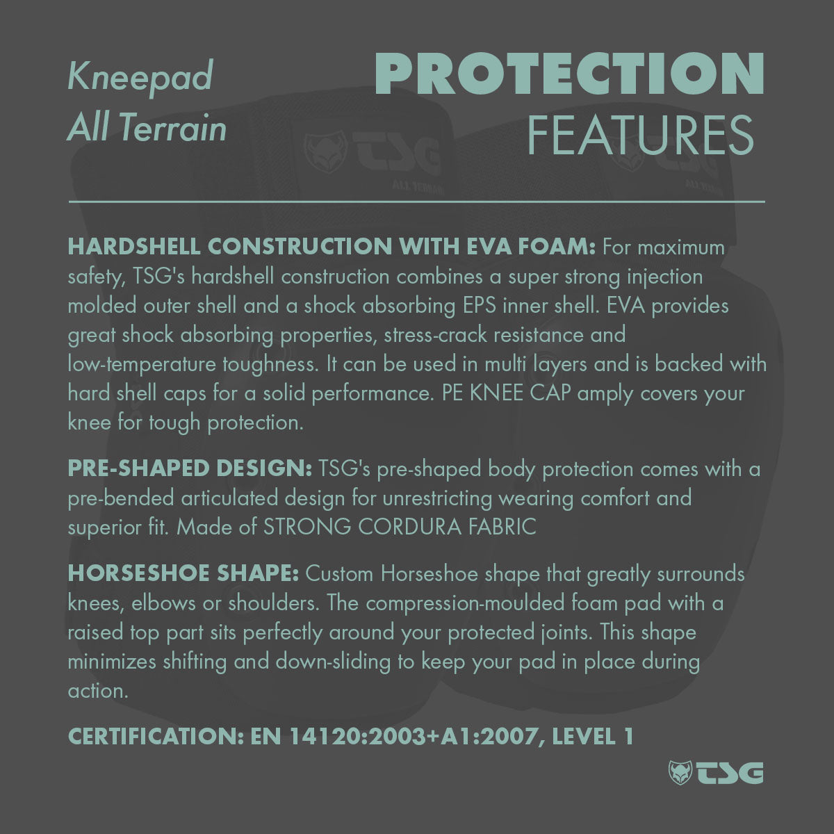 TSG Kneepad All Terrain (Skate Knee Pads)