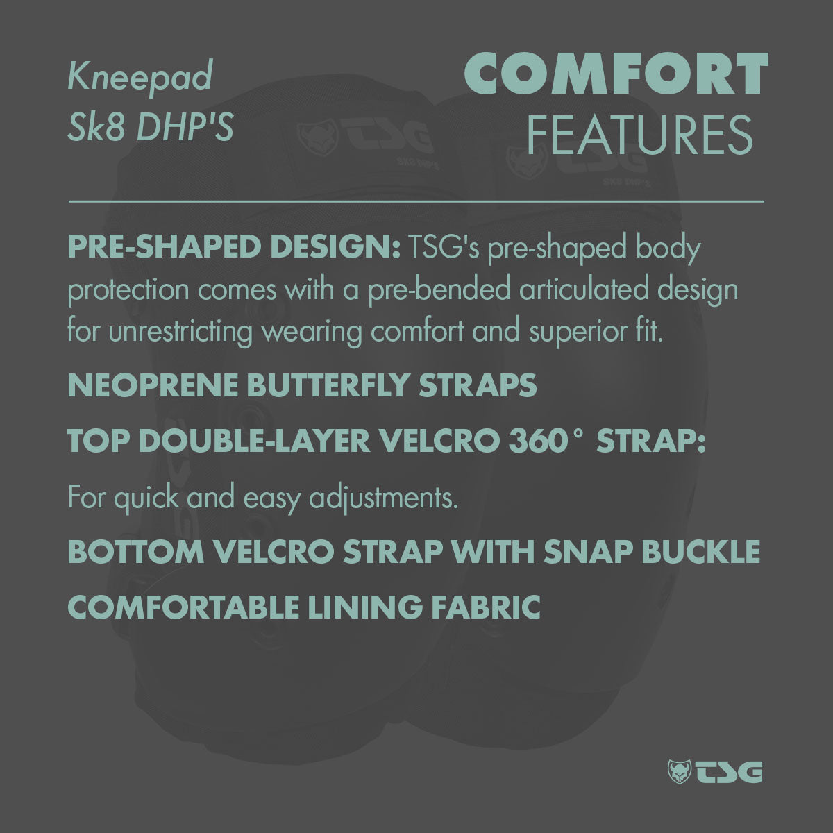 TSG | Kneepad Sk8 DHP'S (Skate Knee Pads)