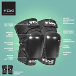 TSG Kneepad Wavesk8 A Black (Skate Knee Pads)
