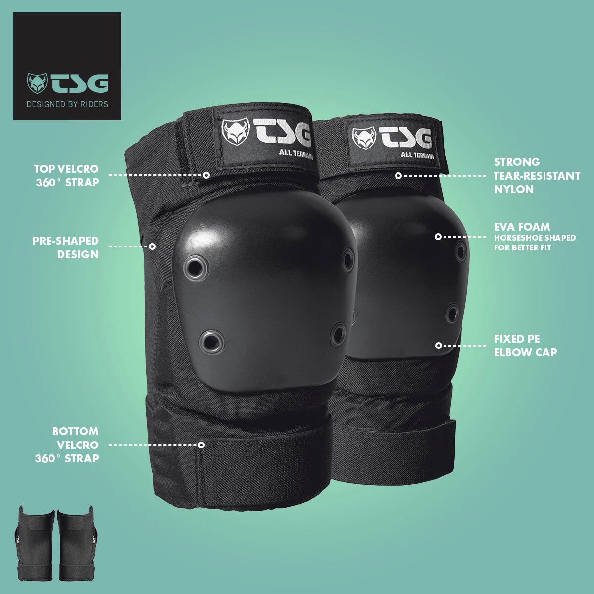 TSG Elbowpad All Terrain (Skate Elbow Pads)