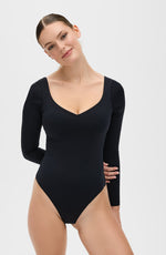 Iconic Lymphatic Long Sleeve Bodysuit | Thong