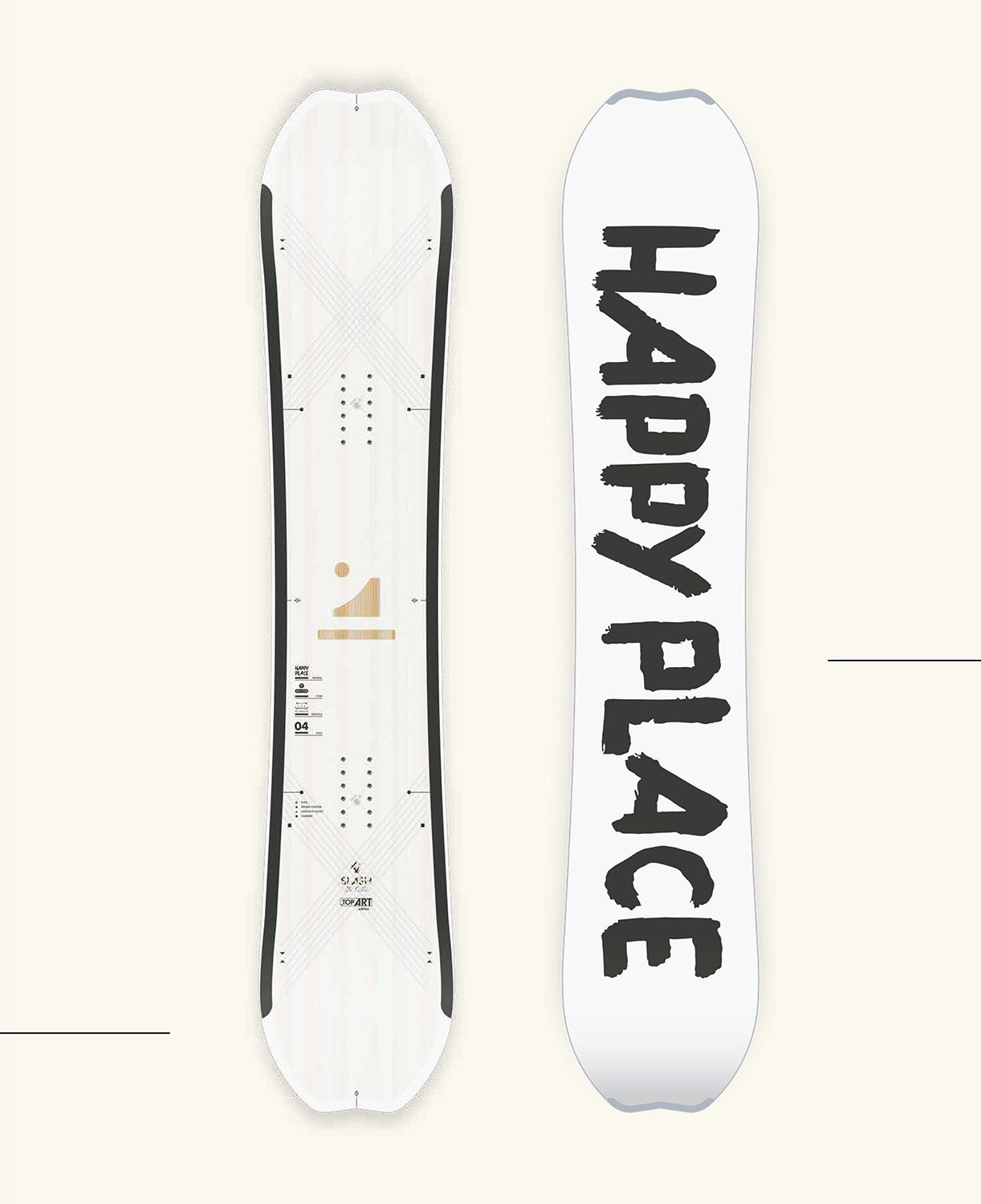 Slash by GiGi Happy Place Snowboard | Blank (TopArt)