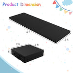 Tri-Fold Gym Mat with Handles and Removable Zippered Cover | 6' x 2'