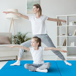 Tri-Fold Gym Mat with Handles and Removable Zippered Cover | 6' x 2'