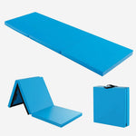 Tri-Fold Gym Mat with Handles and Removable Zippered Cover | 6' x 2'