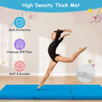 Tri-Fold Gym Mat with Handles and Removable Zippered Cover | 6' x 2'