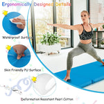 Tri-Fold Gym Mat with Handles and Removable Zippered Cover | 6' x 2'