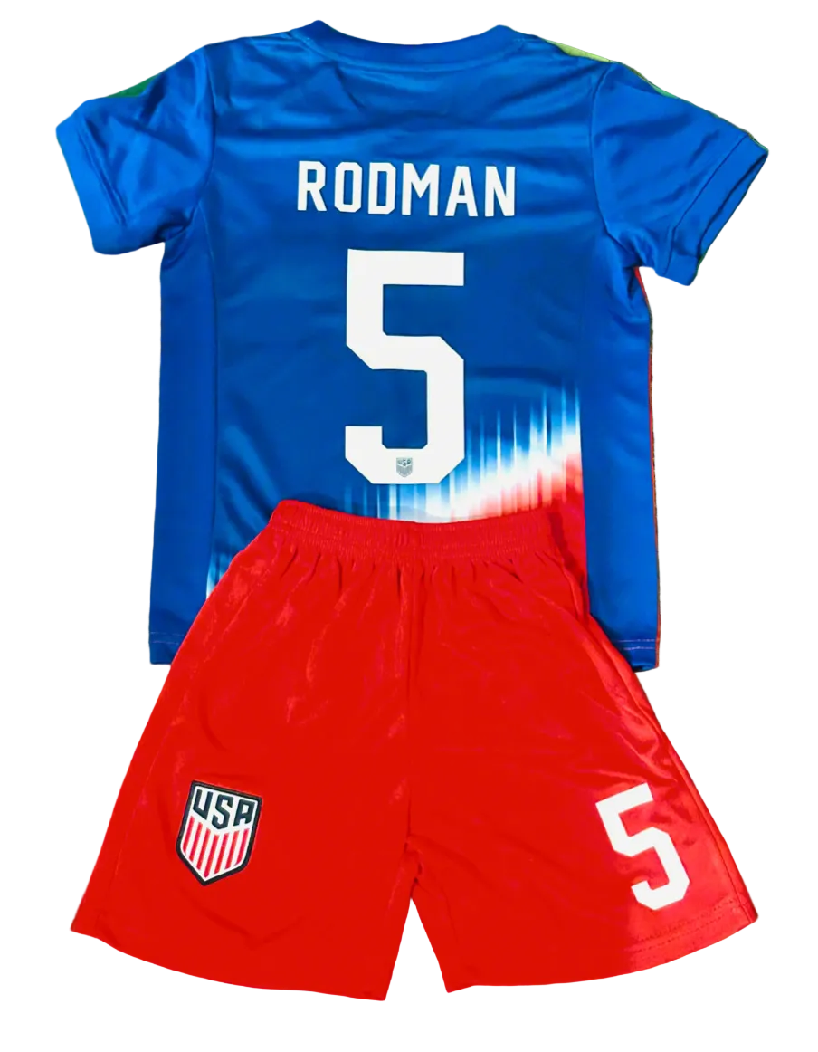 Trinity Rodman USA Kids Soccer Jersey Set | Toddler & Youth Sizing