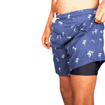 Tropical Trees Waterproof Swim Shorts with Waterproof Pocket