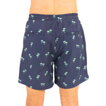 Tropical Trees Waterproof Swim Shorts with Waterproof Pocket