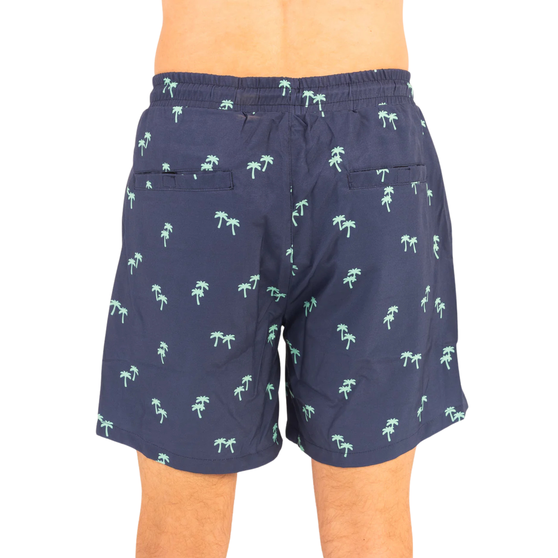 Tropical Trees Waterproof Swim Shorts with Waterproof Pocket