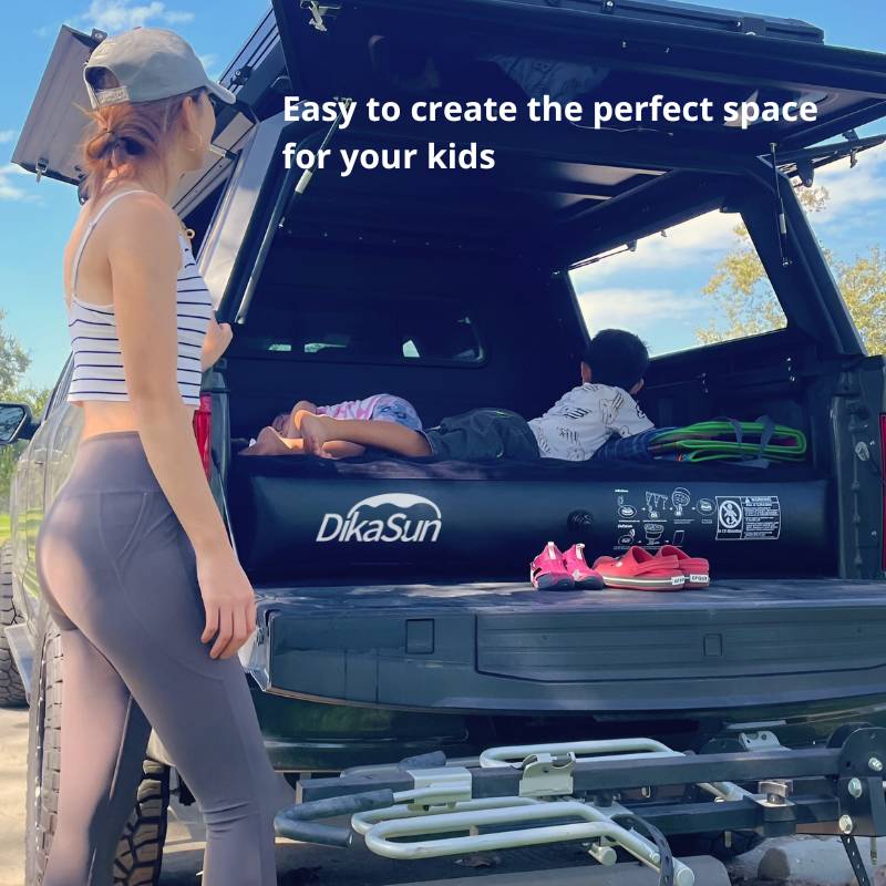 DikaSun 6.0-6.5 FT Full Size Pickup Truck Bed Air Mattress | Grey
