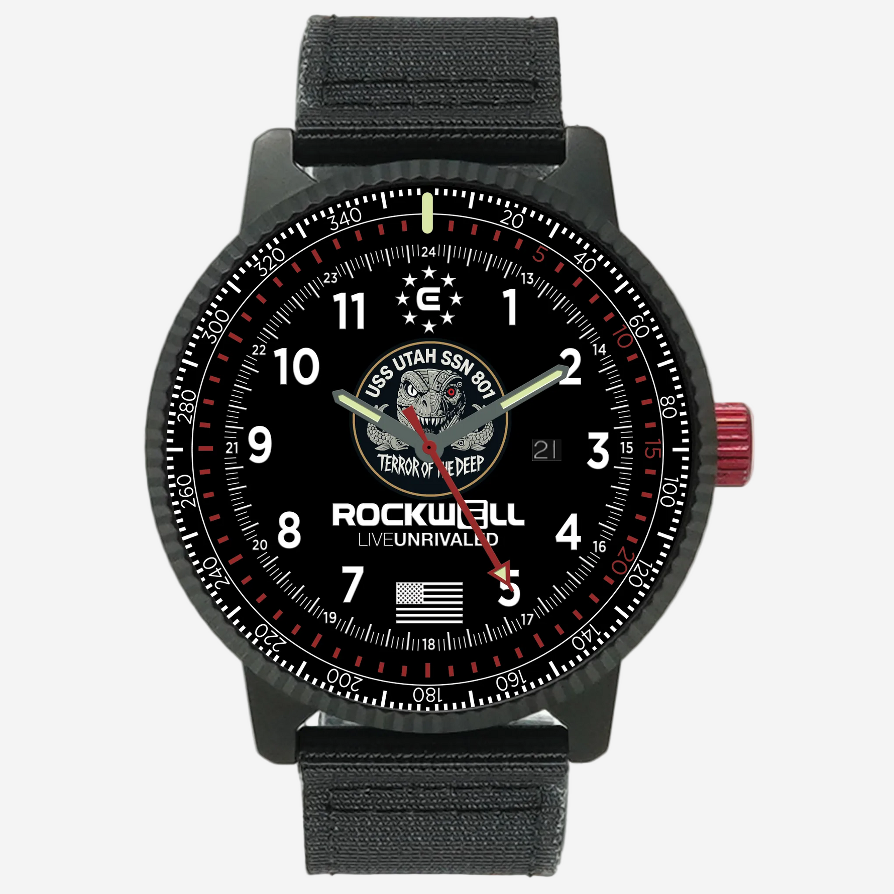 Rockwell Time Vanguard (Black) Watch | USS Utah Edition