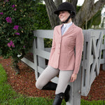 Grand Prix Quinn Show Jacket 4 Button Front with Hidden Zipper Closure | Rose