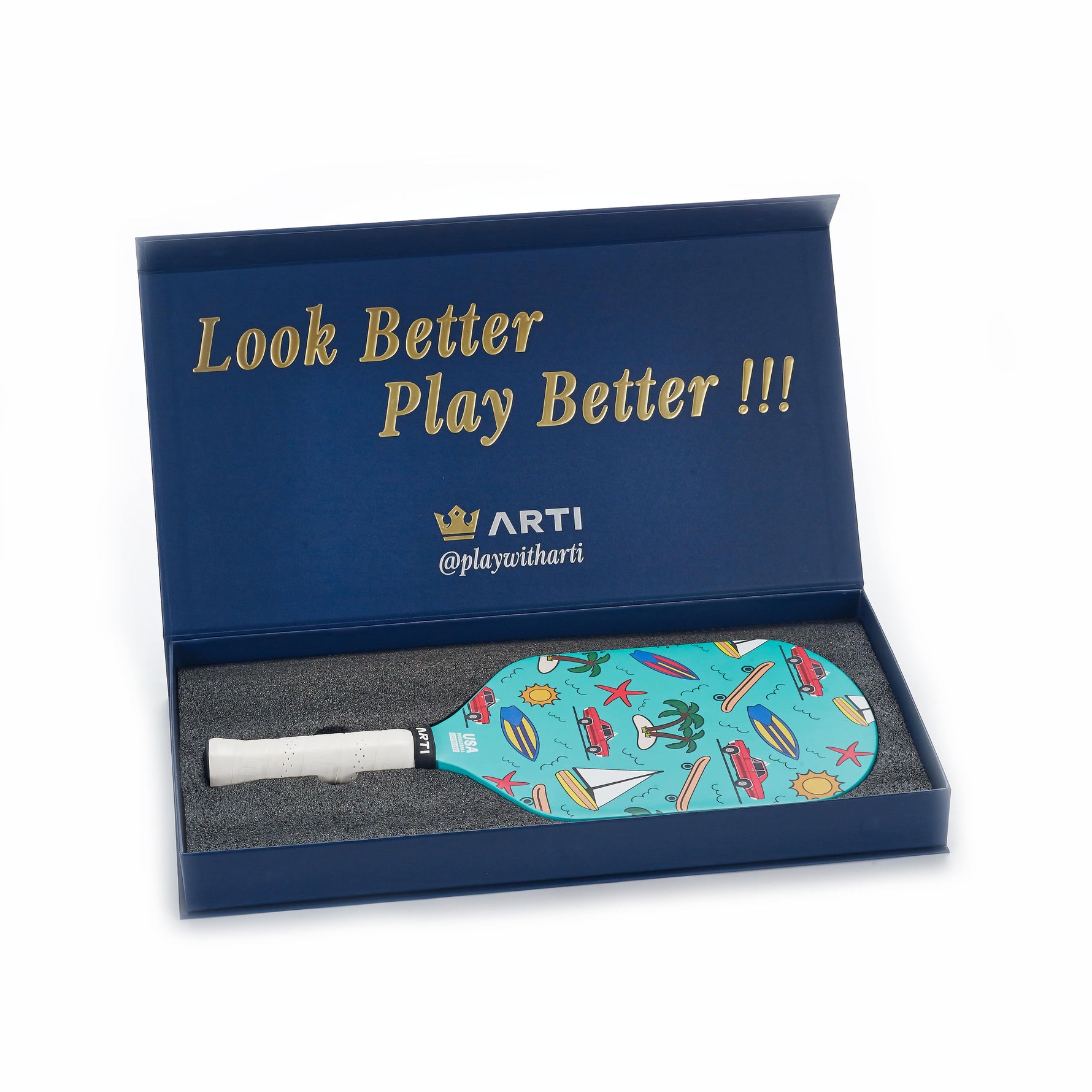 ARTI 16mm T700 Carbon Fiber "CALIFORNIA" Pickleball Paddle