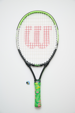 Parrot Tennis Overgrip Tape and Matching Shock Absorbing Dampener for Tennis Racket