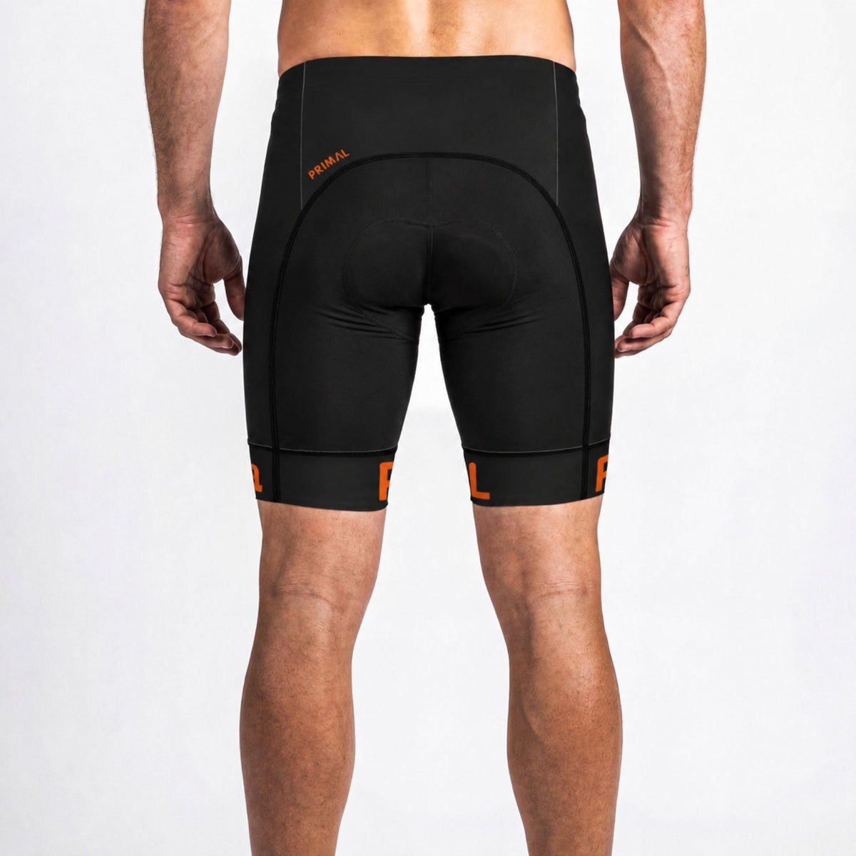 Lunix Men's Orange Prisma Shorts