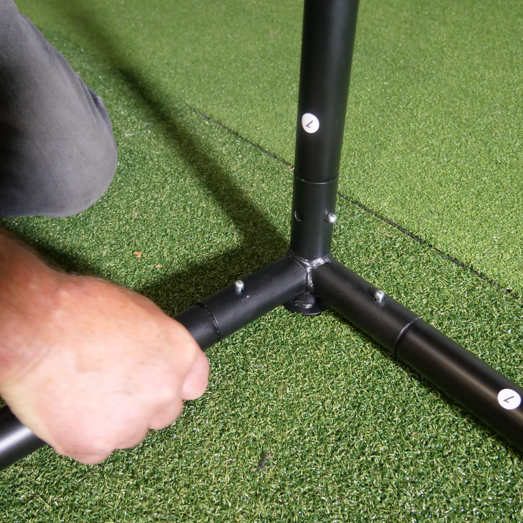 SimBox Golf Simulator Enclosure Pro + Impact Screen & Frame with Side Barriers