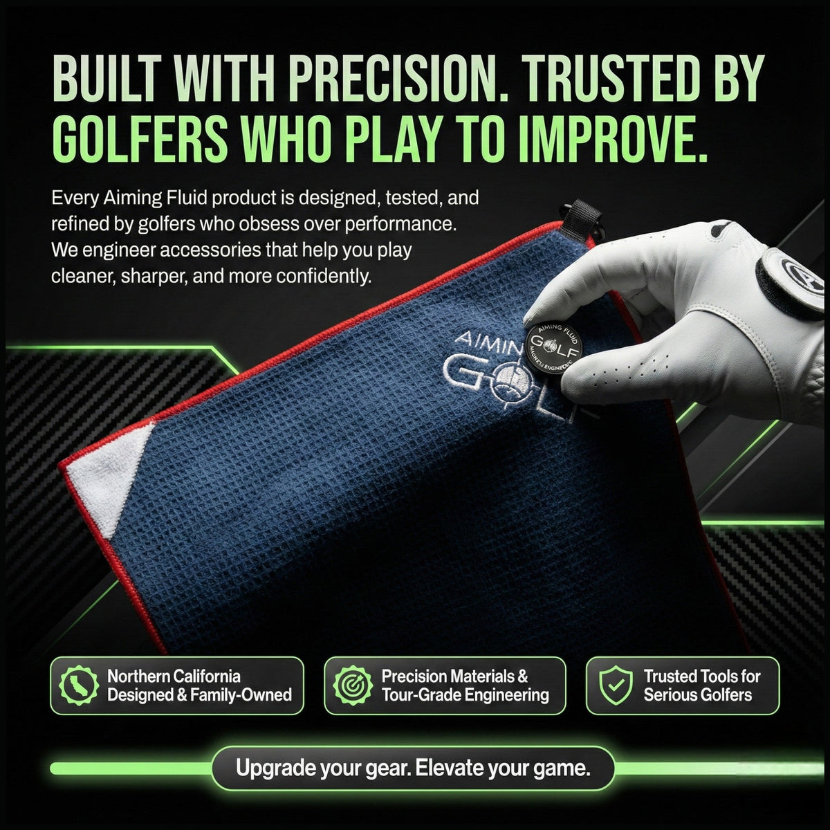 Magna-Anchor™ Magnetic Golf Towel | The 40 (16×40)