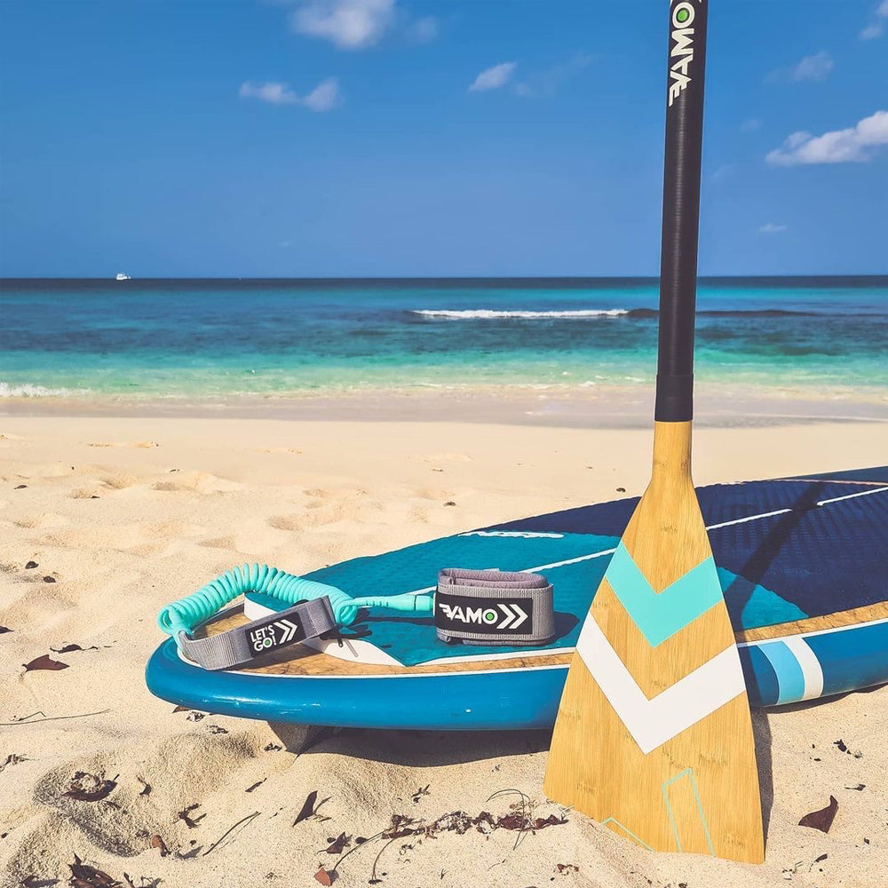 Carbon-Fiberglass Adjustable Paddle with ABS Edge | Bamboo