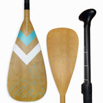 Carbon-Fiberglass Adjustable Paddle with ABS Edge | Bamboo