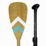 Carbon-Fiberglass Adjustable Paddle with ABS Edge | Bamboo
