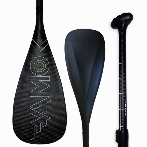 Full Carbon Adjustable or Fixed Paddle with ABS Edge | SR71 Black