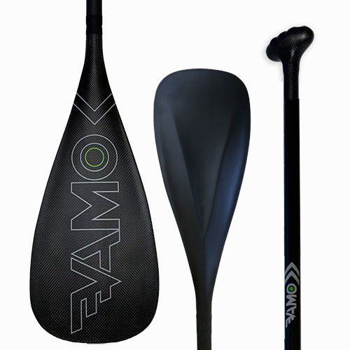 Full Carbon Adjustable or Fixed Paddle with ABS Edge | SR71 Black