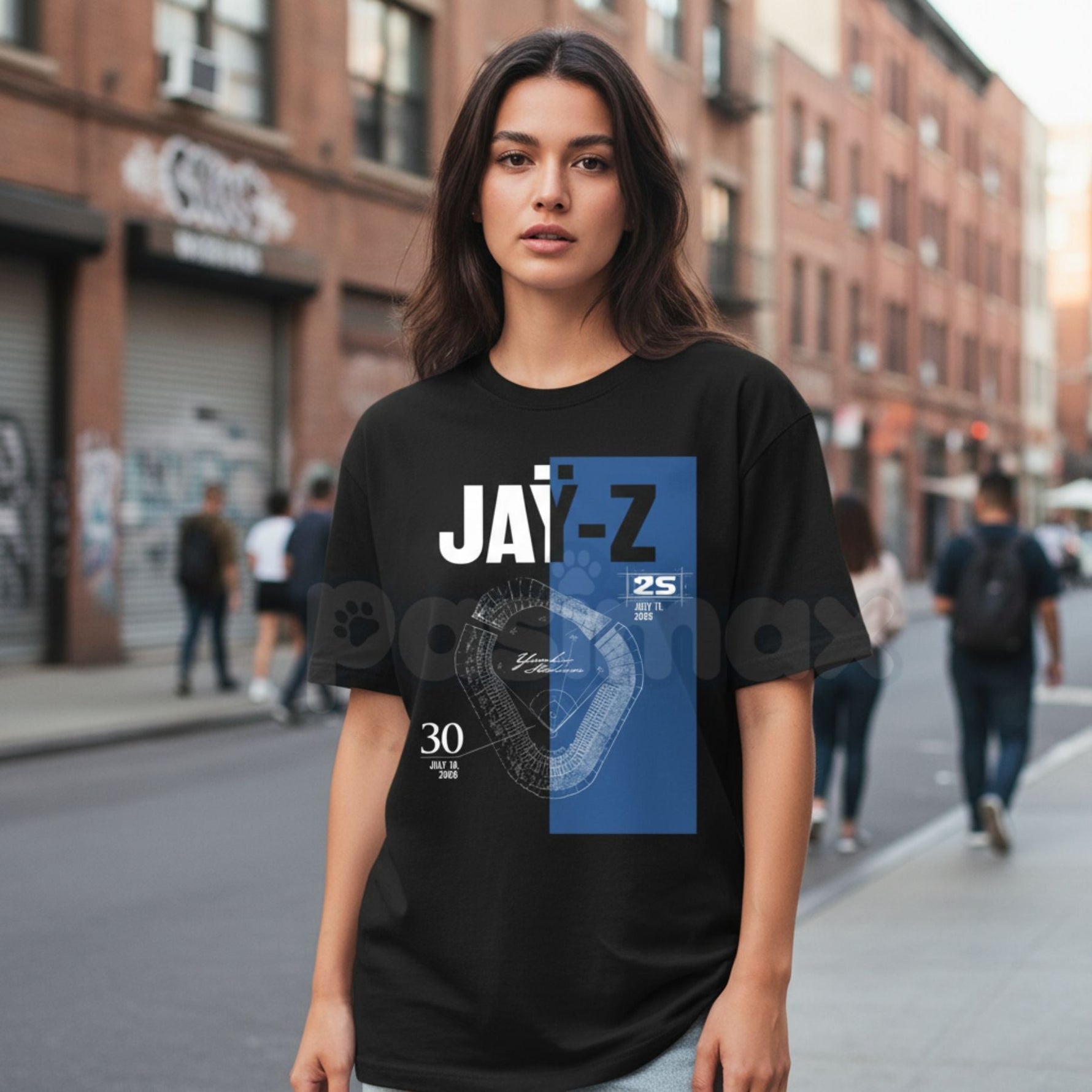 Vintage Jay-Z "Two Historic Nights" T-Shirt Hov Brooklyn Hip Hop Graphic Tee, Premium 100% Cotton Concert Legacy Top