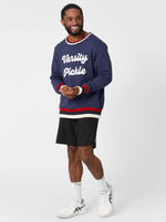 The Oversized Vintage Varsity Pickleball Sweatshirt