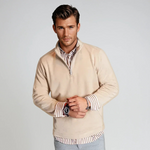 Voey Quarter Zip Sweatshirt | Camel