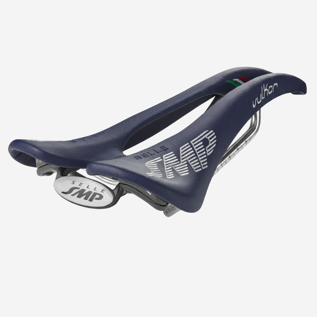 Selle SMP Vulkor Pro Saddle with Steel Rails (Blue)
