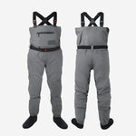 DikaSun Breathable Stocking Foot Waders for Fly Fishing (Lightweight Unisex Design)