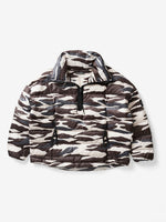 Down Half Zip | Zebra