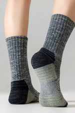 Mid-Calf Wool Outdoor Socks for Hiking, Skiing & Mountaineering