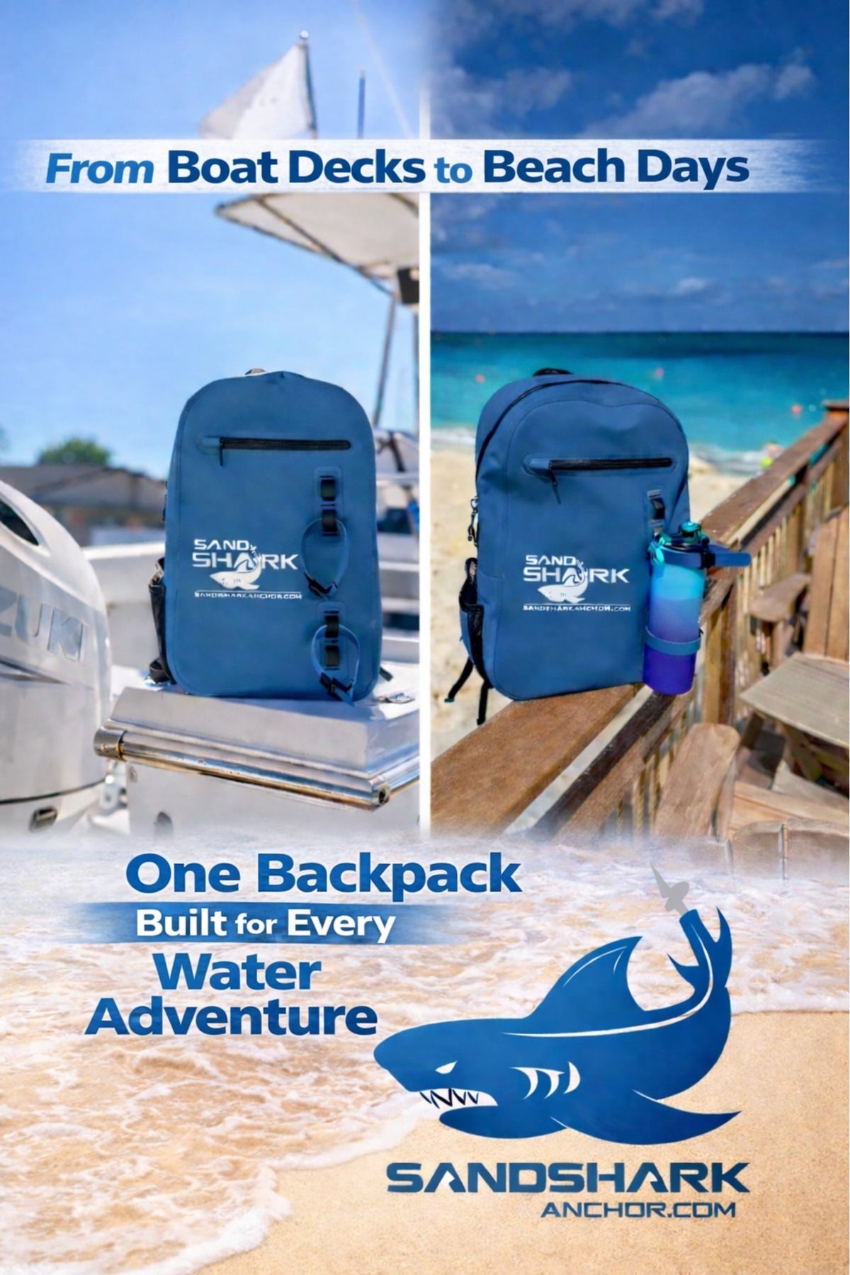 25L Waterproof Backpack | Submersible w/ Airtight Zipper.