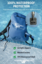 25L Waterproof Backpack | Submersible w/ Airtight Zipper.