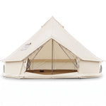 Waterproof Bell Tent with Stove Jack and Mesh Windows