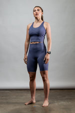 Women's SOHO Cross Back Crop Tank (Lilac Mist)