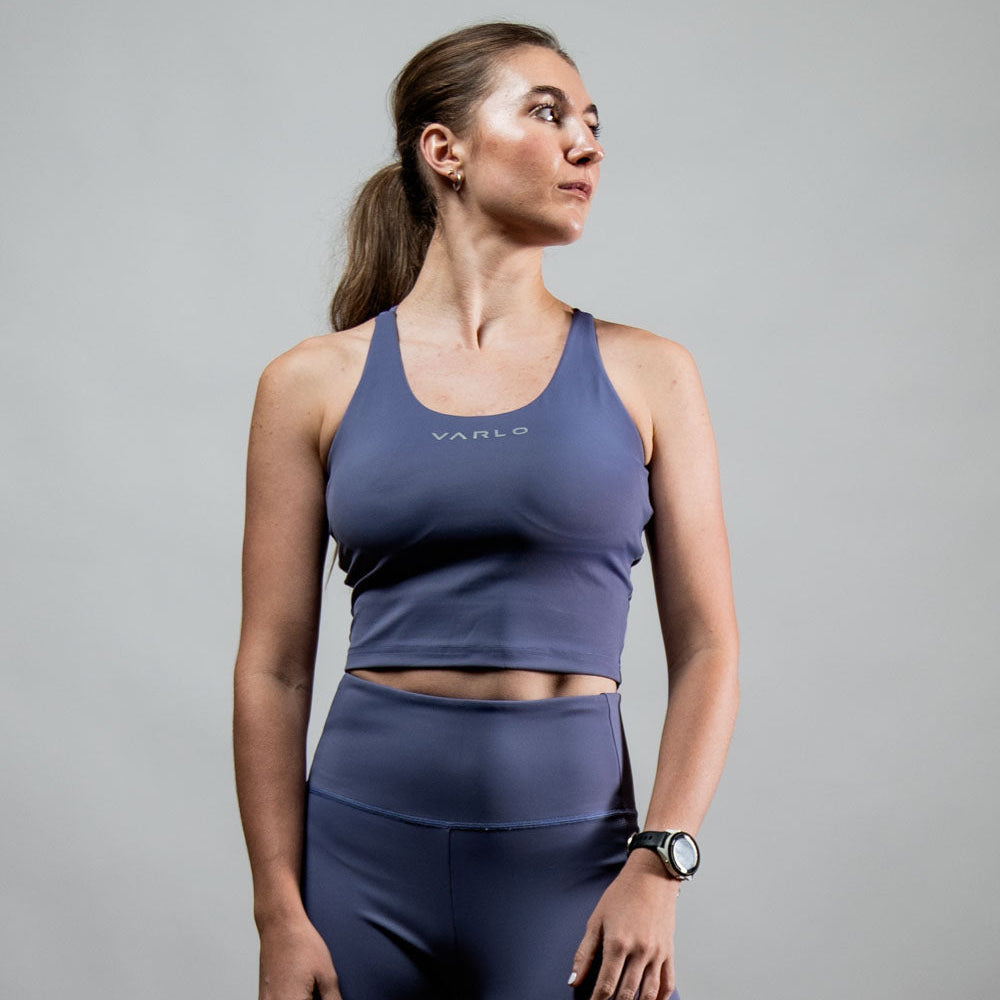 Women's SOHO Cross Back Crop Tank (Lilac Mist)