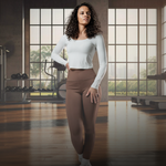 Women's Terra Recovery Arc Long Sleeve Crop (White)