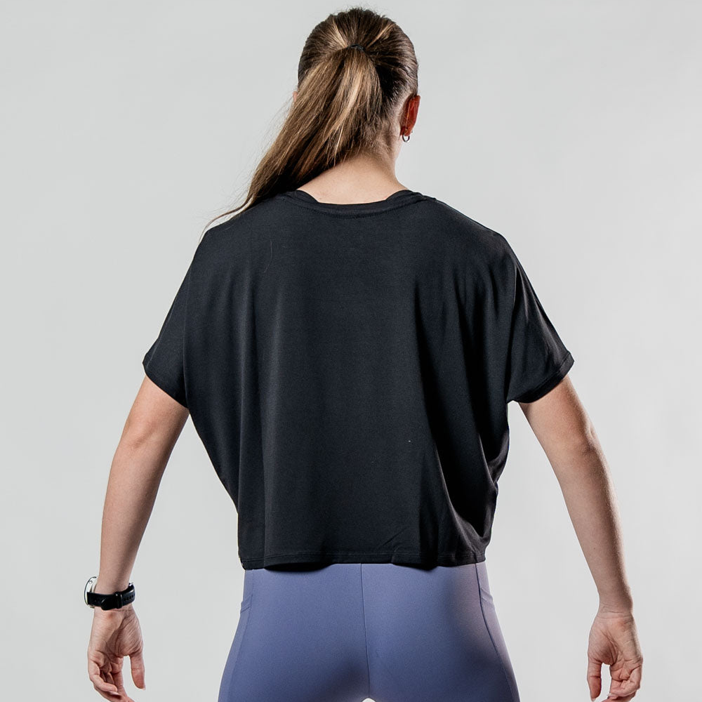 Women's Terra Recovery Drift Crop (Black)