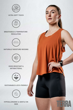 Women's Terra Recovery Halo Tank (Sunfire Clay)