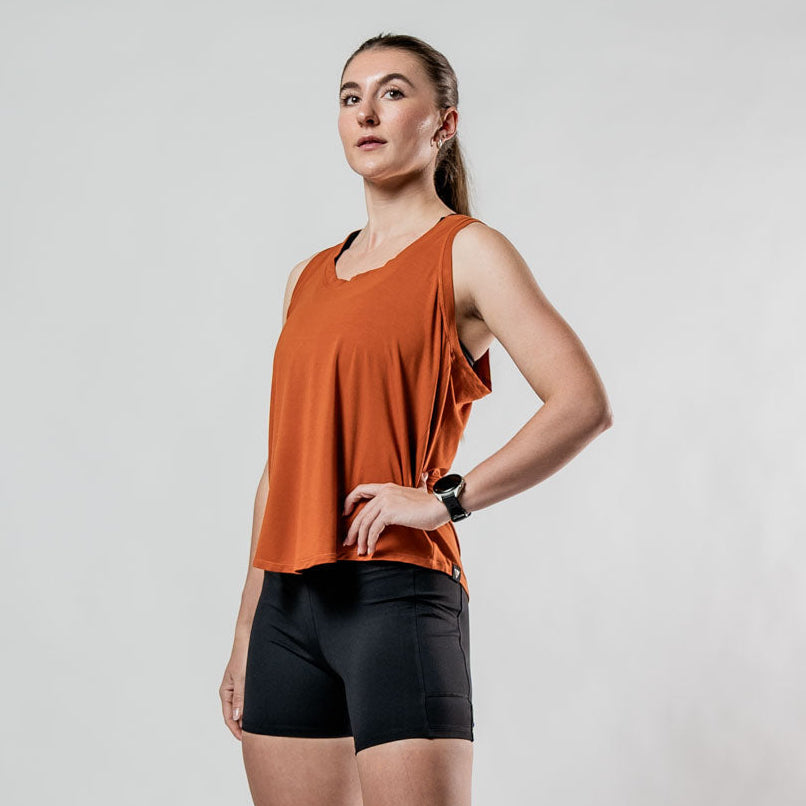 Women's Terra Recovery Halo Tank (Sunfire Clay)