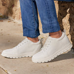 CALTO X2321 Sneaker 2.4” Taller (White/White Sole)
